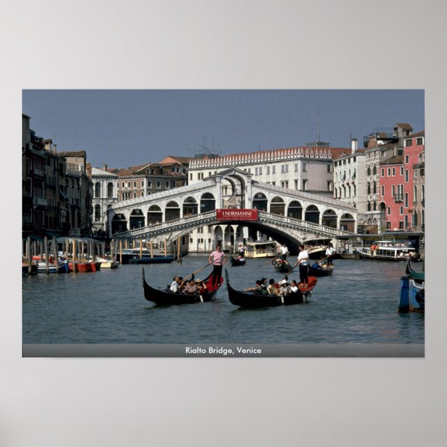 Rialto Bridge, Venedig Poster (Framsidan)