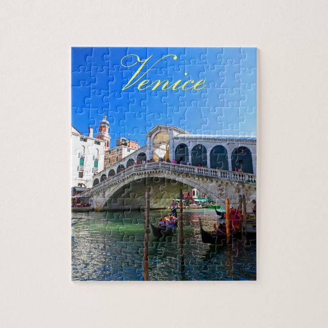Rialto Bridge Venedig - Pro Photo Pussel (Vertikal)