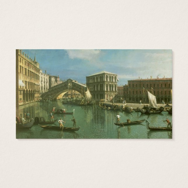 Rialto Bridge, Venedig Visitkort (Baksidan)