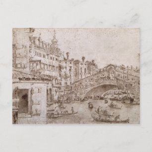 Rialto Bridge, Venedig Vykort