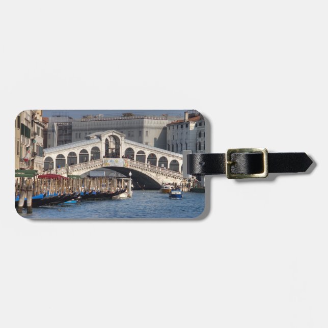 Rialto Bridge Venice Italien Bagagebricka (Horisontell Framsida)