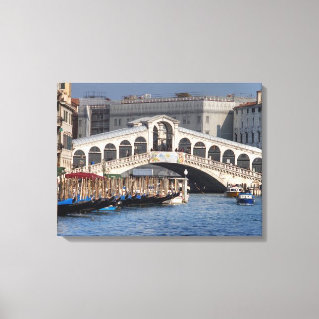 Rialto Bridge Venice Italien Canvastryck (Framsida)