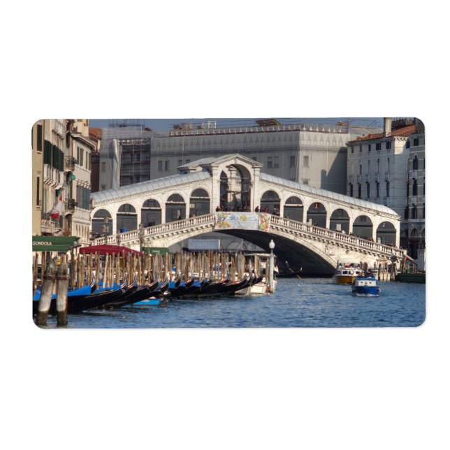 Rialto Bridge Venice Italien Fraktsedel (Framsidan)