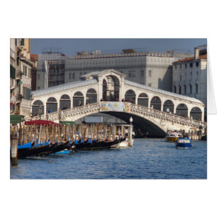 Rialto Bridge Venice Italien Hälsningskort