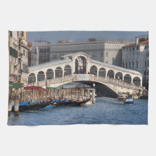 Rialto Bridge Venice Italien Kökshandduk