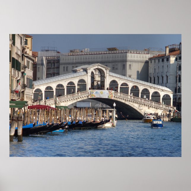Rialto Bridge Venice Italien Poster (Framsidan)