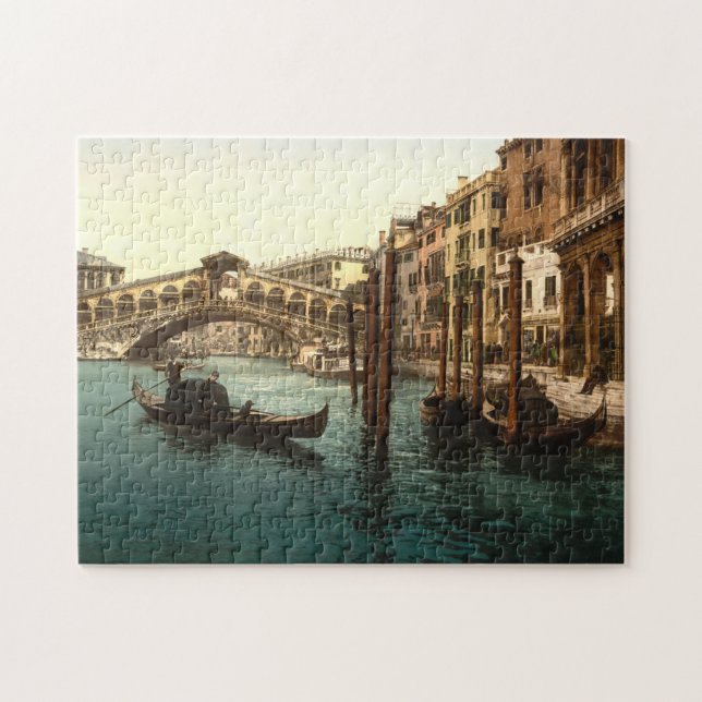 Rialto Bridge Venice Italien Pussel (Horisontell)