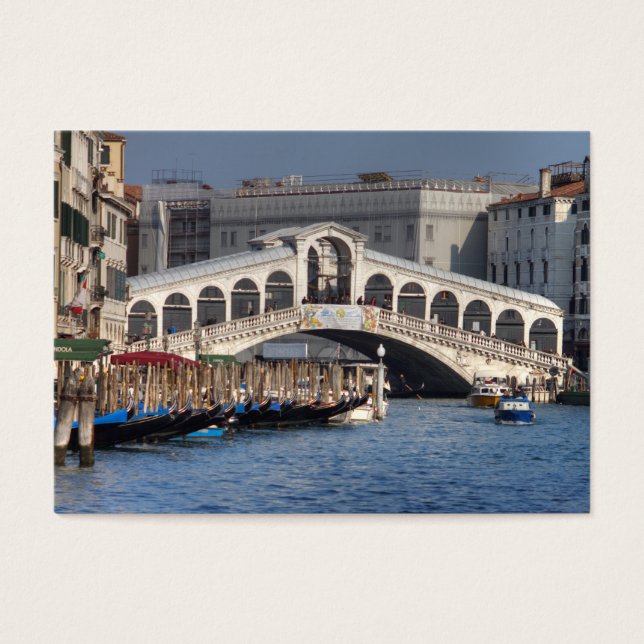 Rialto Bridge Venice Italien Visitkort (Framsidan)