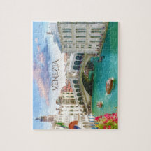 Rialto-bron i Venedig | Venezia, Italien Pussel
