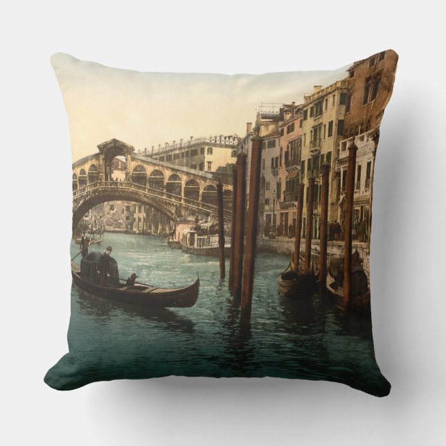 Rialto överbryggar I, Venedig, italien Kudde (Framsida)