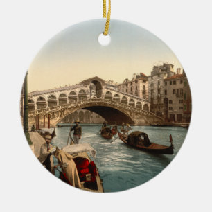 Rialto överbryggar II, Venedig, italien Julgransprydnad Keramik