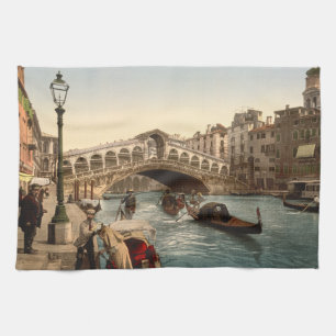 Rialto överbryggar II, Venedig, italien Kökshandduk