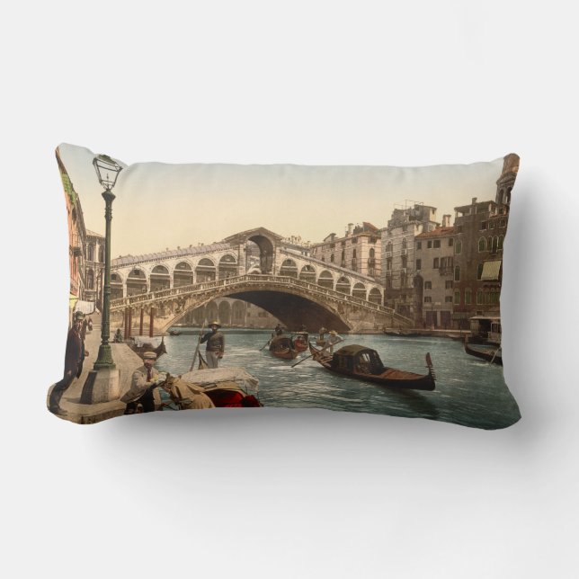 Rialto överbryggar II, Venedig, italien Lumbarkudde (Framsida)