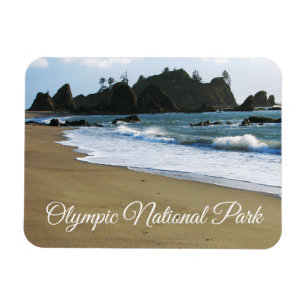 Rialto strand, olympisk nationalpark, Washington Magnet