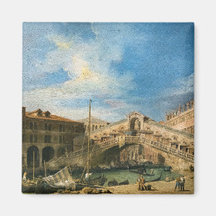 Rialtobron från söder av Canaletto Magnet