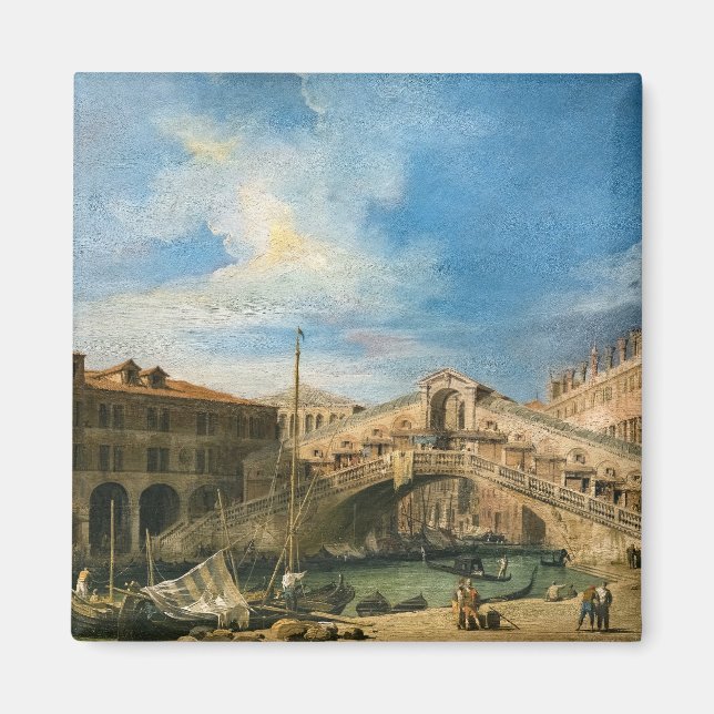 Rialtobron från söder av Canaletto Magnet (Framsidan)