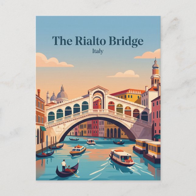 Rialtobron Italien Vykort (Framsida)