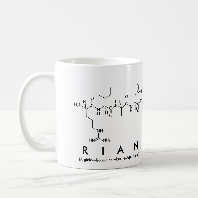 Rian peptide namn mugg (Vänster)