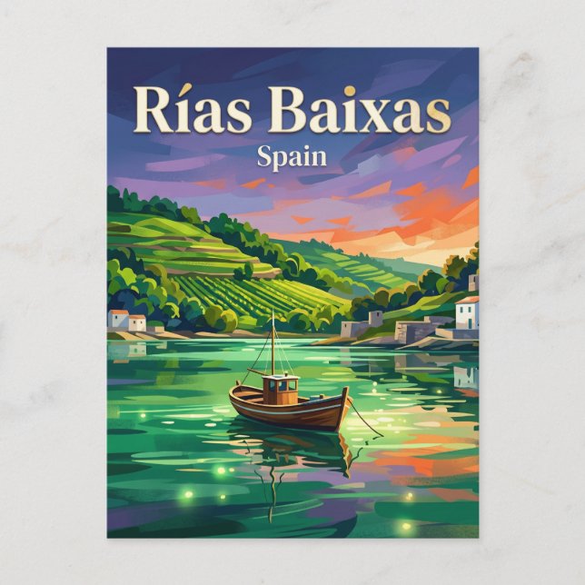Rías Baixas Spanien Vykort (Framsida)