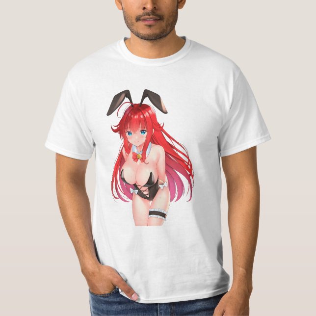 Rias Gremory Bunny Sexy T Shirt (Framsida)