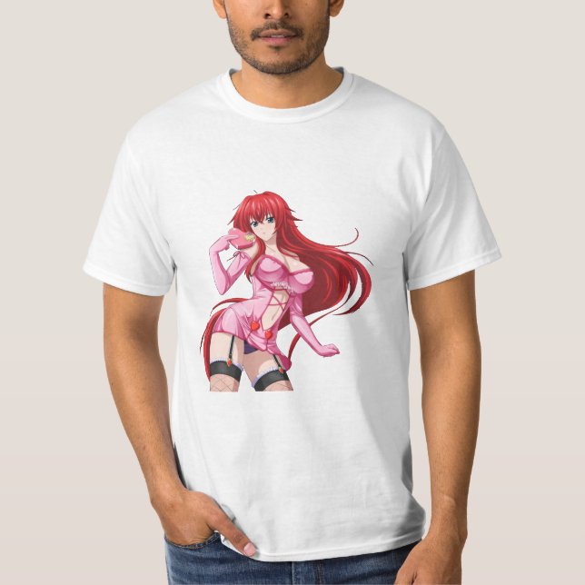 Rias Gremory Oppai T Shirt (Framsida)