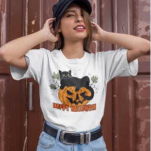 Rib Cage dekoreras med pumpor och blommor T Shirt