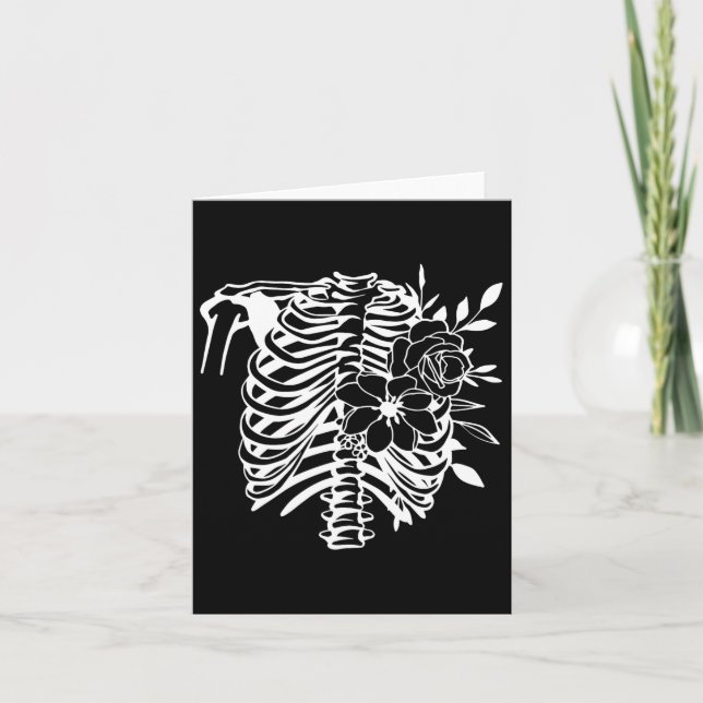 Rib Cage Flower Easy Halloween Costume 1 Kort (Framsida)