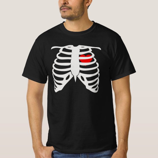 Rib cage-hjärta t shirt (Framsida)