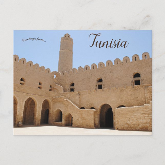 Ribat i Sousse Tunisien Vykort (Framsida)