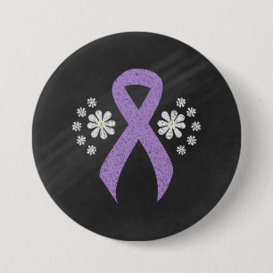 Ribban för Lavender Awareness (Lavender-medvetenhe Knapp