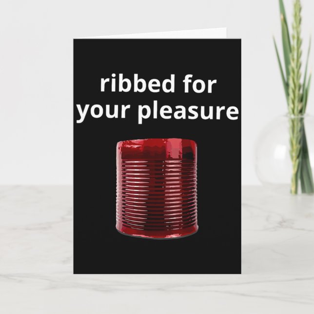 Ribbed For Your Pleasure, Ribbad tranbärsås  Kort (Framsida)