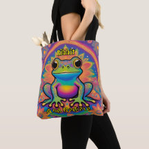 Ribbit and Radiate Boho Frog - Psychedelic Boho