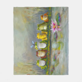 Ribbit-floden Fleecefilt
