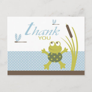 Ribbit Frog and Dragonfly Tack Vykort