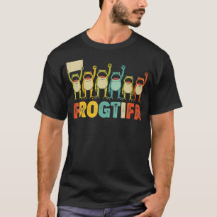 Ribbit Mot Maskinen Rolig Portland Groda Res T Shirt