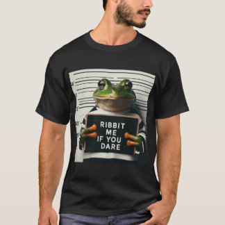 Ribbit Mugshot Frog T Shirt