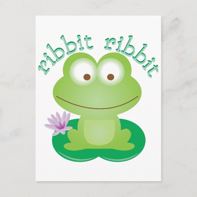 Ribbit Ribbit Vykort (Framsida)