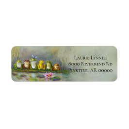 Ribbit River Returadress Etikett