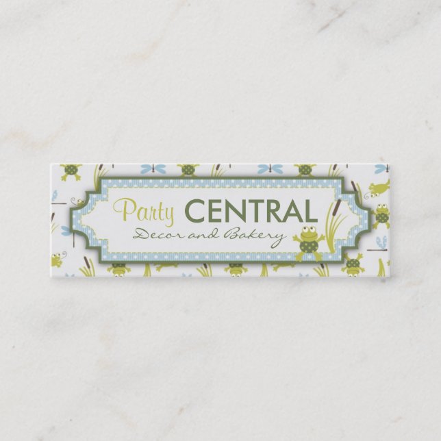 Ribbit smalavisitkort mini visitkort (Framsida)