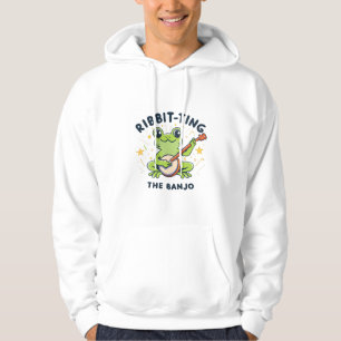 Ribbit to the Banjo ,Cute Frog Spela Music Hoodie