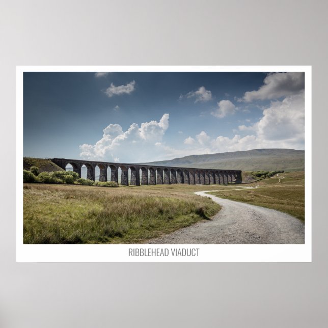 Ribblehead Viaduct, Ribblehead, Yorkshire, England Poster (Framsidan)
