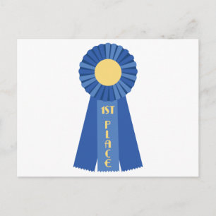 Ribbon 1:a Ställe Vykort