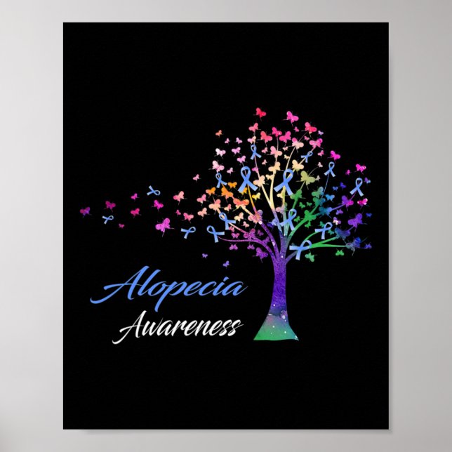 Ribbon Alopecia Awareness Poster (Framsidan)