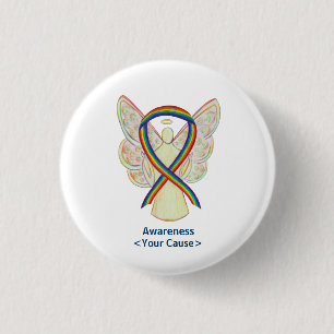 Ribbon Angel Anpassningsbar Art Stift Knapp