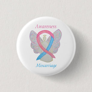 Ribbon Angel Anpassningsbar Art Stift om missfall Knapp
