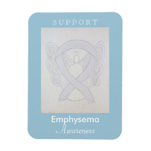 Ribbon Angel Anpassningsbar Magnet - Emphysema Awa
