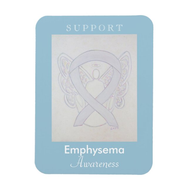 Ribbon Angel Anpassningsbar Magnet - Emphysema Awa (Vertikal)