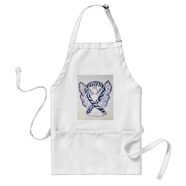 Ribbon Angel Art Apron Ribbon Rand Förkläde (Framsidan)