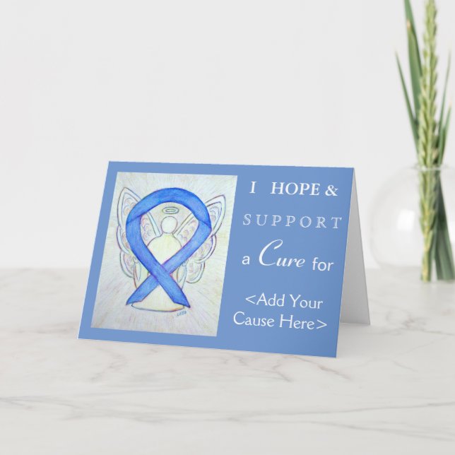 Ribbon Angel Art Greeting Cards Kort (Framsida)