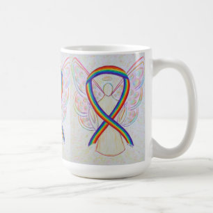 Ribbon Angel Art Mugg